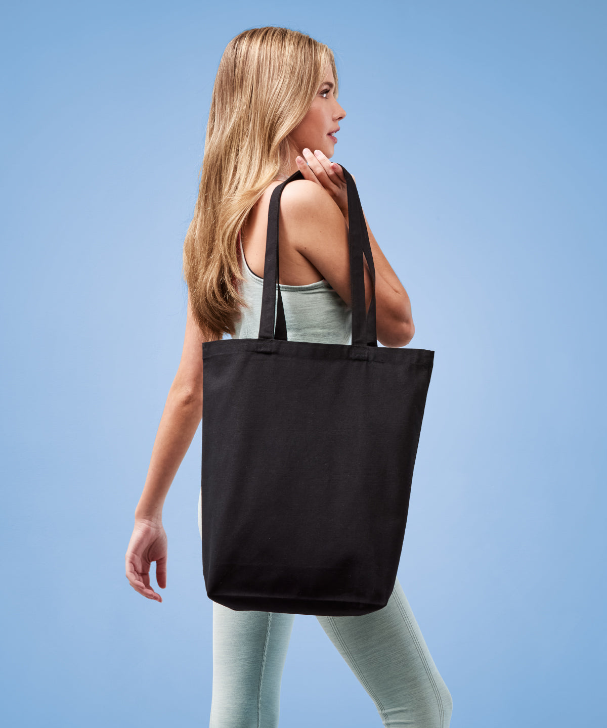 Recycled Premium Canvas Flat Base Tote