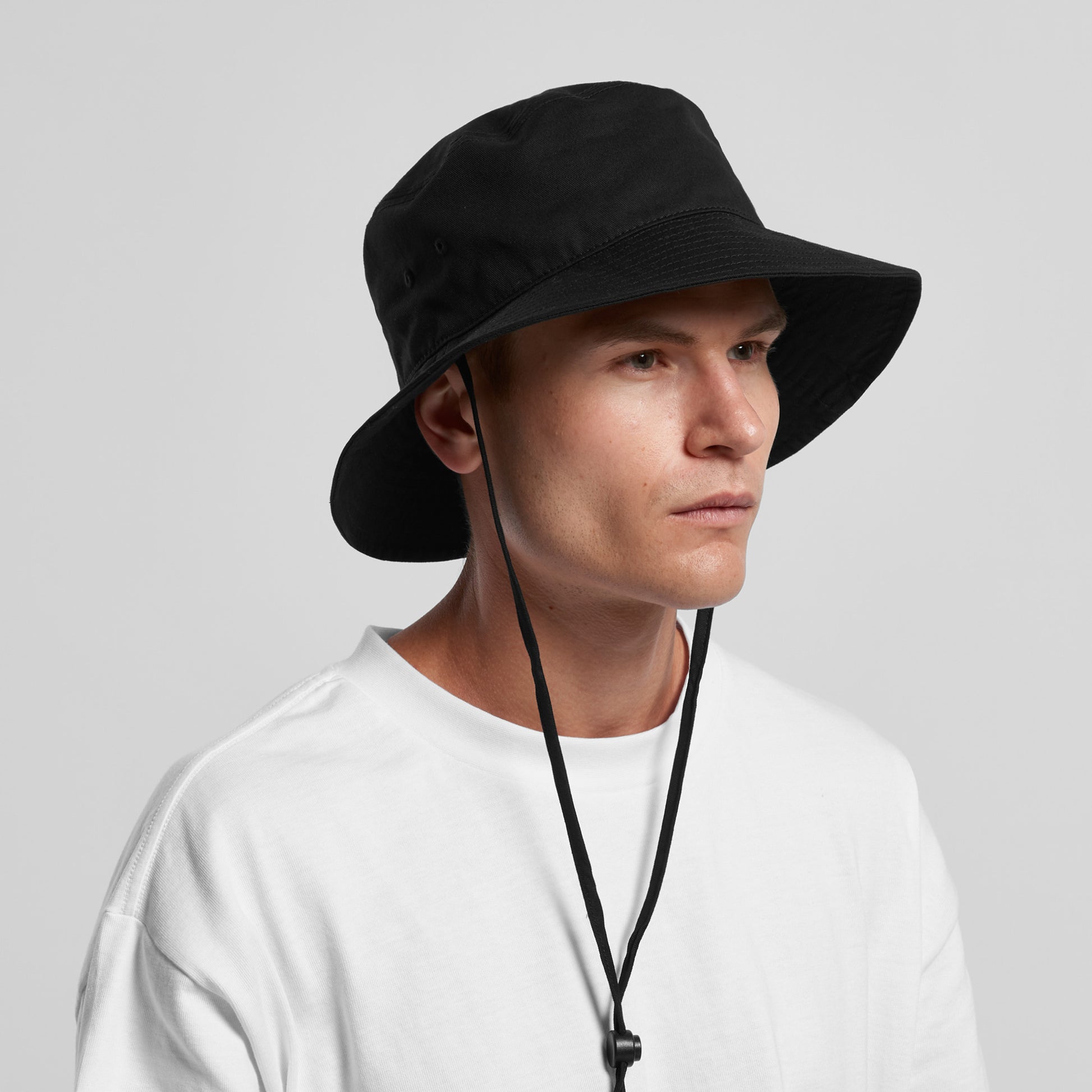 Wide Brim Bucket Hat - 1172