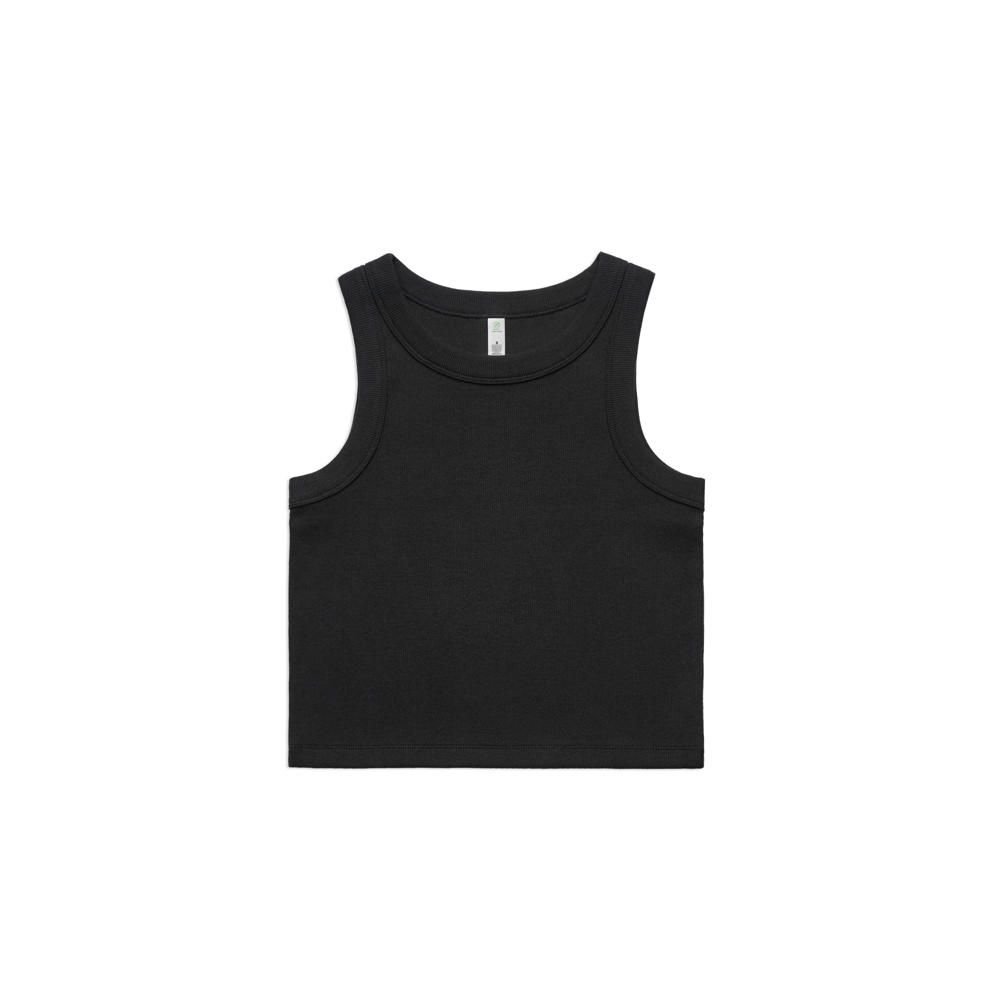 Women's Organic Rib Crop Tank - 4064G