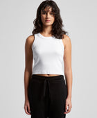 Women's Organic Rib Crop Tank - 4064G