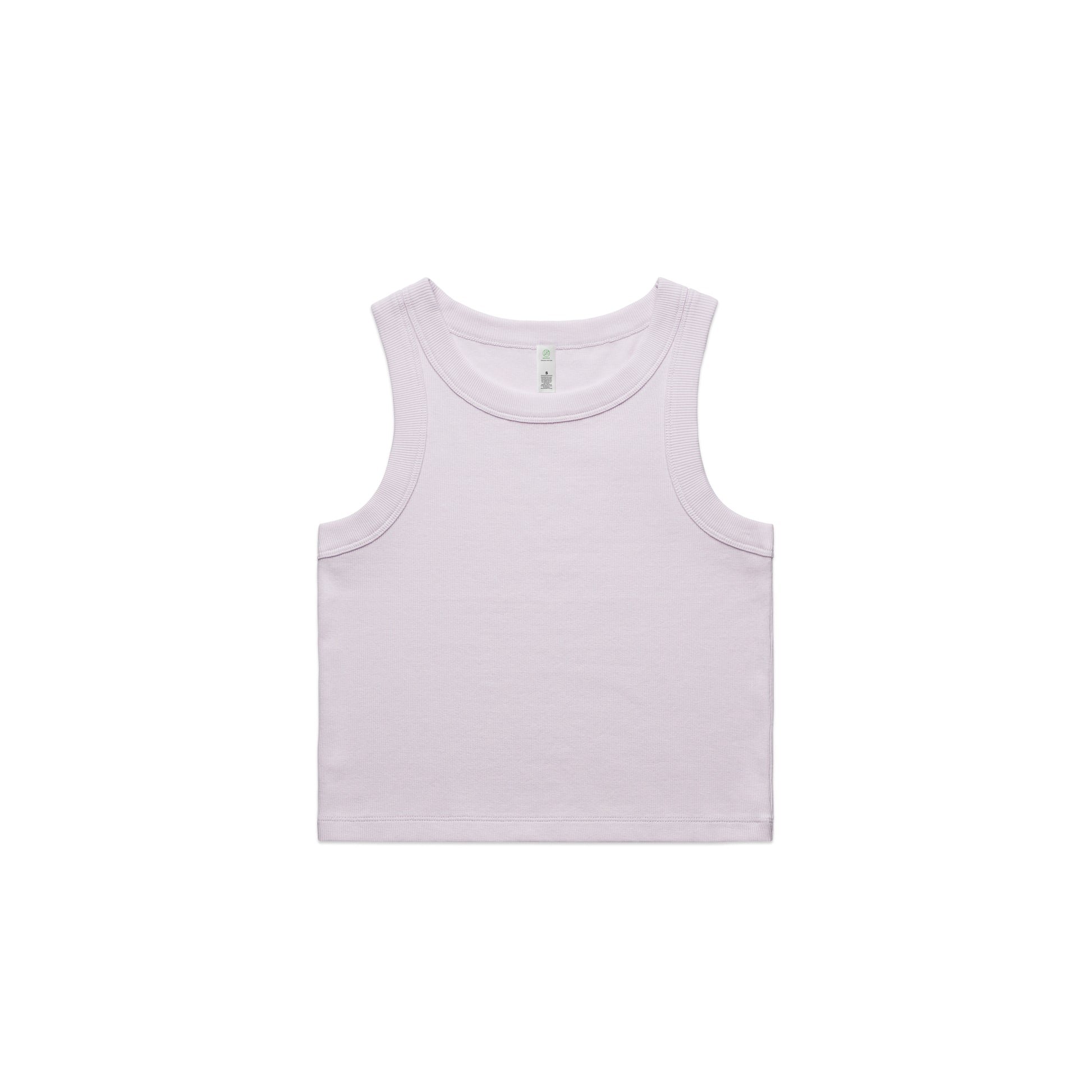 Women's Organic Rib Crop Tank - 4064G