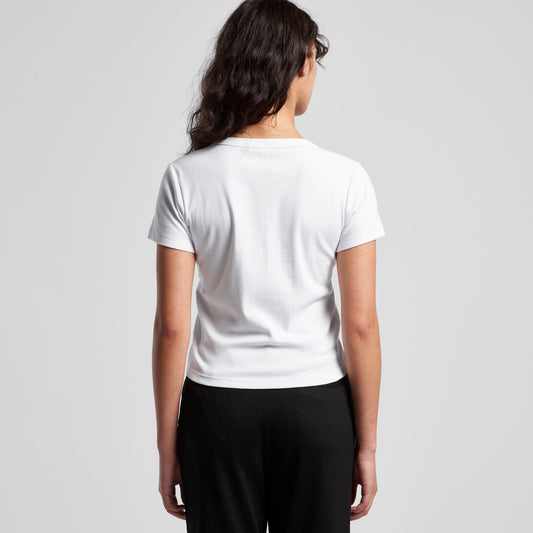 Økologisk rib baby-t-shirt til kvinder - 4074